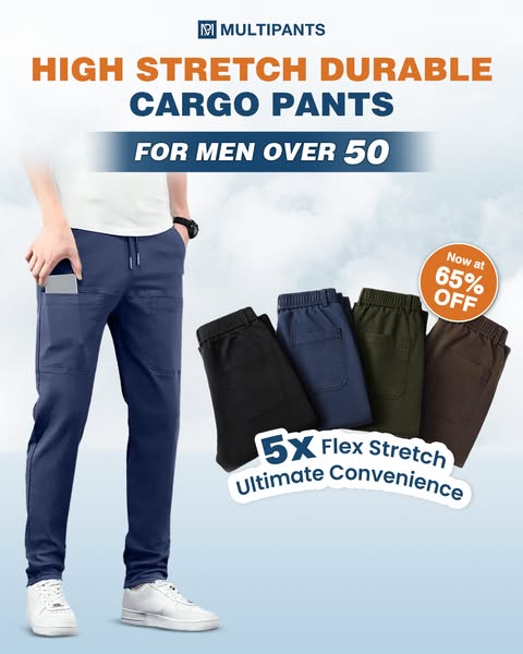 Meracid - High Stretch Multi-pocket Durable Cargo Pants