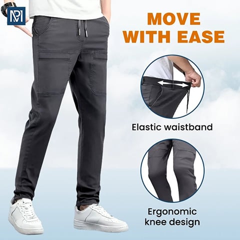 Meracid - High Stretch Multi-pocket Durable Cargo Pants