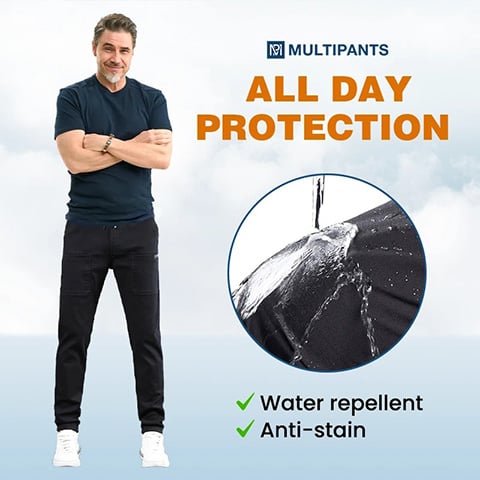 Meracid - High Stretch Multi-pocket Durable Cargo Pants